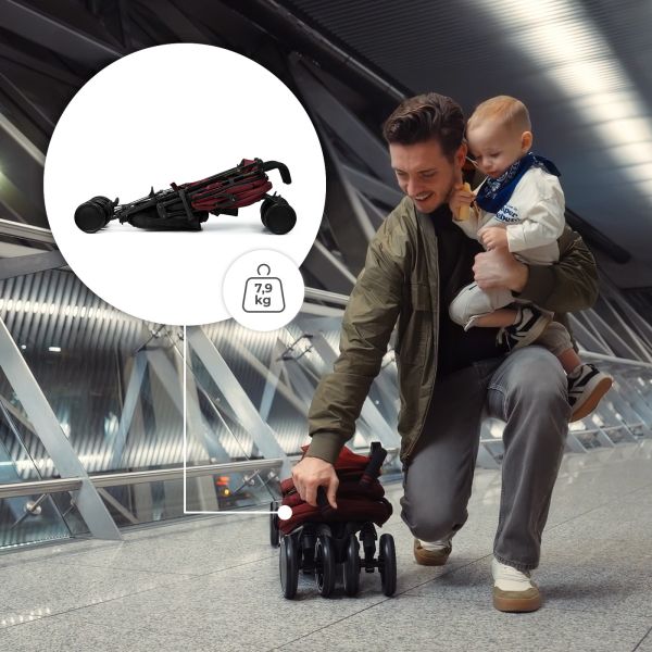 Poussette canne Siesta 2 Dark Ruby