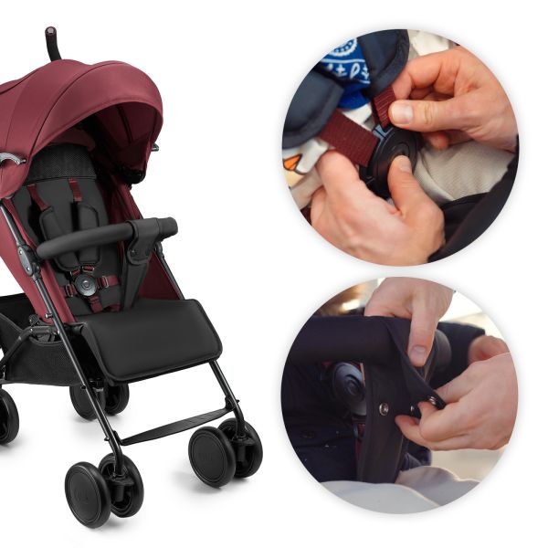 Poussette canne Siesta 2 Dark Ruby