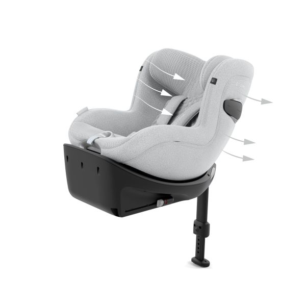 Siège auto Sirona Ti i-Size Tissu Plus Platinum White
