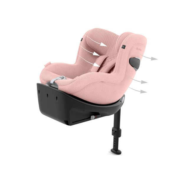 Siège auto Sirona Ti i-Size Tissu Plus Peach Pink