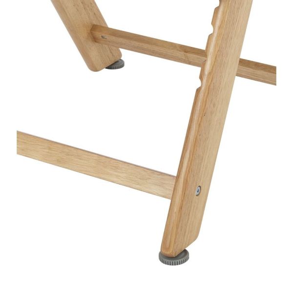 Chaise haute évolutive 2-en-1 Timba ²Wood avec coussin beige + transat Tinted Graphite