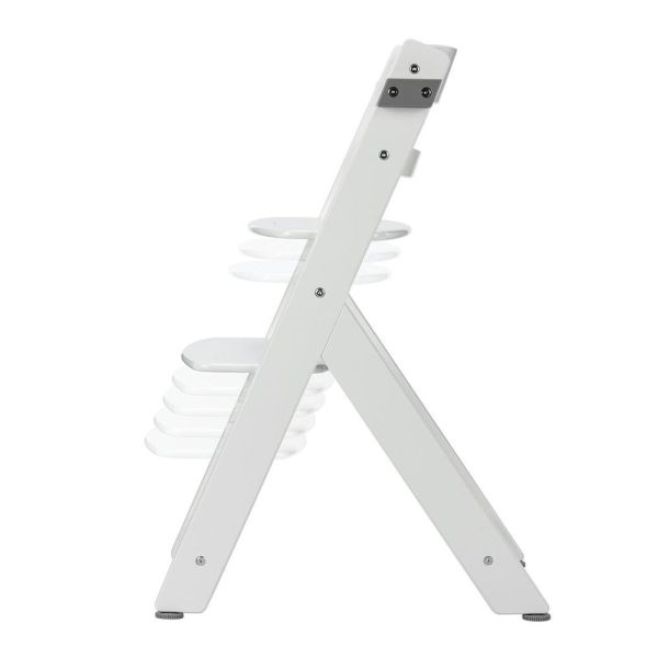 Chaise haute évolutive 2-en-1 Timba ² blanc avec coussin gris + transat Tinted Graphite