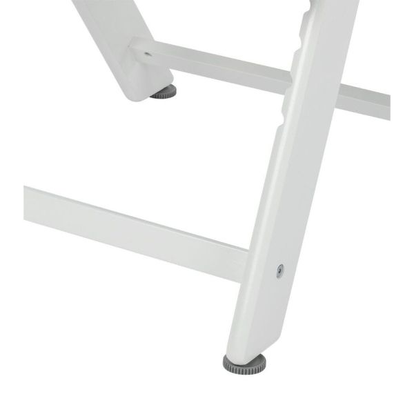 Chaise haute évolutive 2-en-1 Timba ² blanc avec coussin gris + transat Tinted Graphite