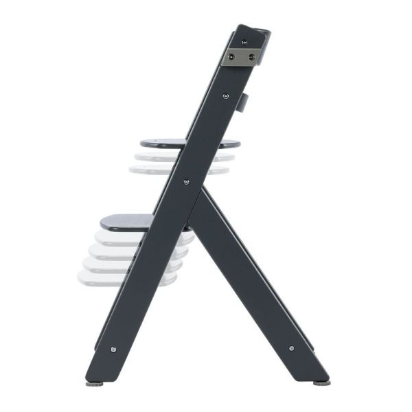 Chaise haute évolutive 2-en-1 Timba ² Warm Gray + transat Tinted Graphite