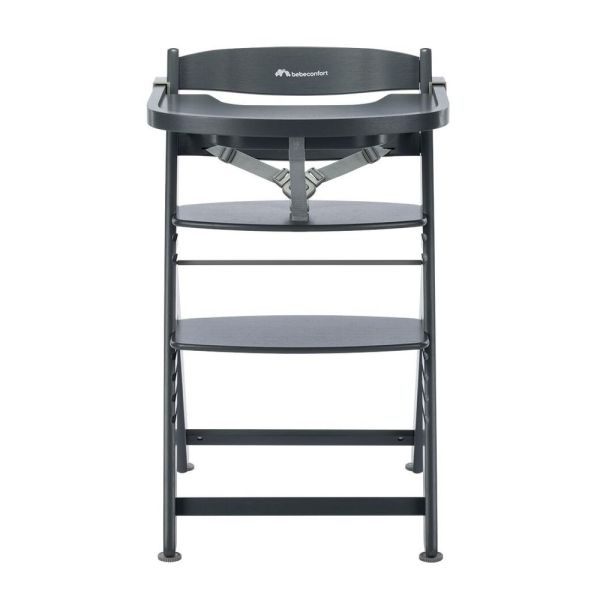 Chaise haute évolutive 2-en-1 Timba ² Warm Gray + transat Tinted Graphite