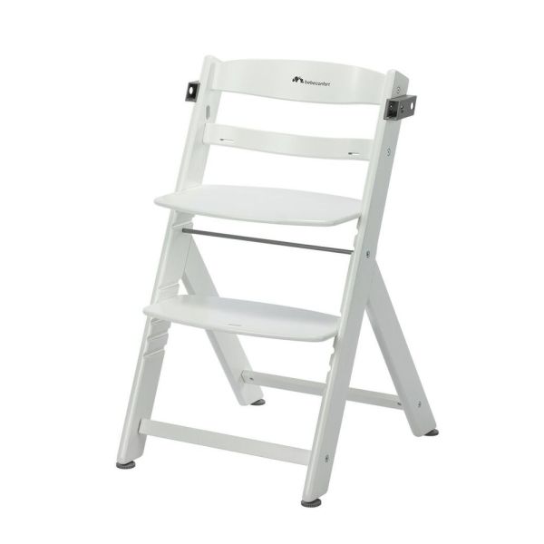 Chaise haute évolutive 2-en-1 Timba ² White + transat Tinted Graphite