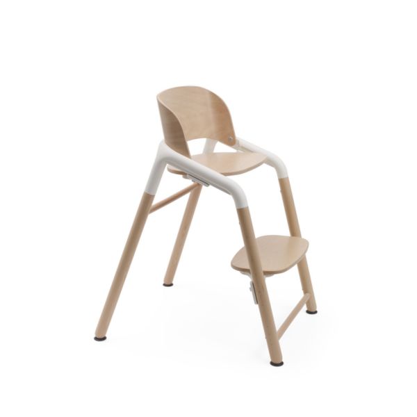 Pack chaise haute neutre/blanc avec Transat  Blanc polaire + Kit Baby et tablette