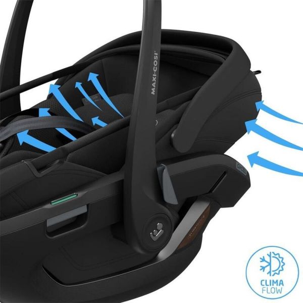 Siège auto Coral Slide pro Onyx Black avec base