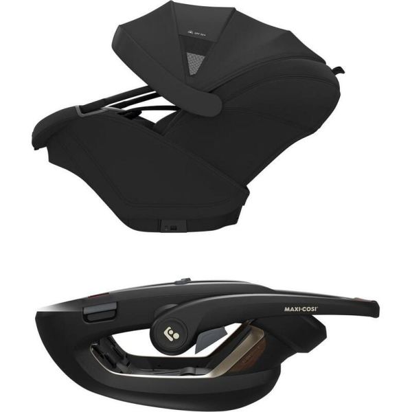 Siège auto Coral Slide pro Onyx Black avec base