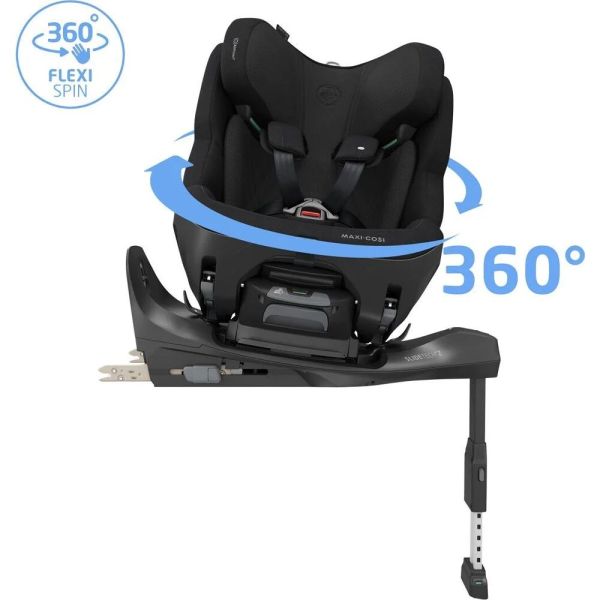 Siège auto Pearl XL Slide Pro Authentic Black avec base