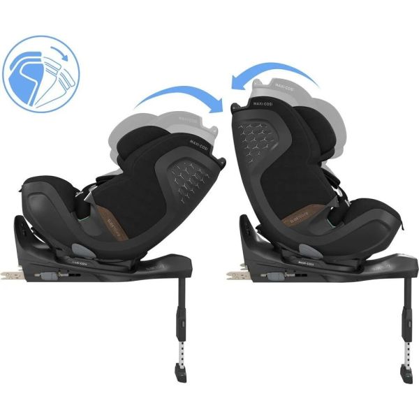 Siège auto Pearl XL Slide Pro Authentic Black avec base