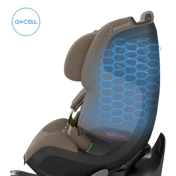 Siège auto Pearl XL Slide Pro Authentic Truffle avec base