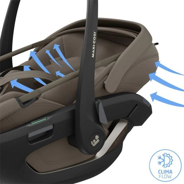 Siège auto Coral Slide pro Oak Truffle avec base