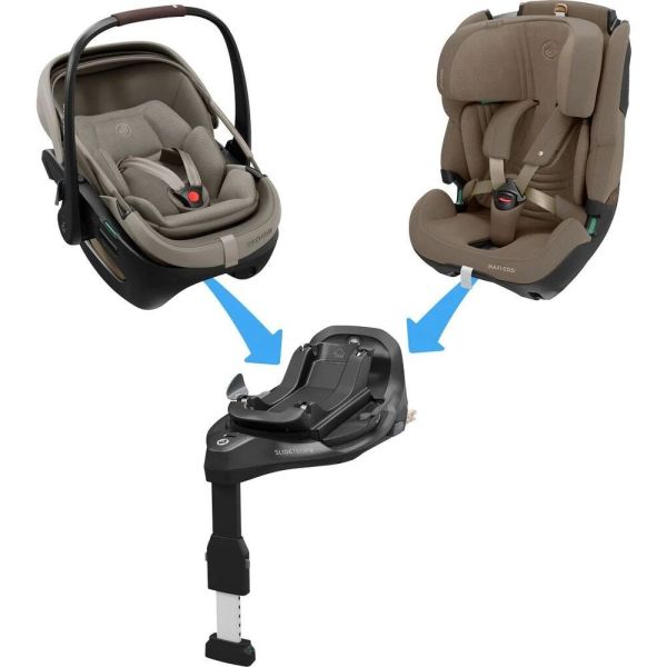 Siège auto Coral Slide pro Oak Truffle avec base