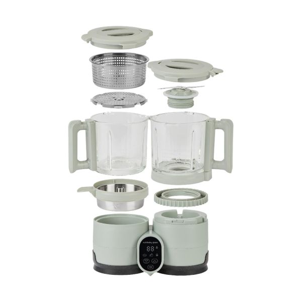 Robot cuiseur bébé Nutribaby Glass Celadon Green avec 2 Babybols 250 ml