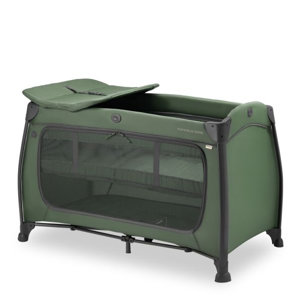 Lit parapluie 3 en 1 Play N Relax center Dark-Green + Matelas additionnel