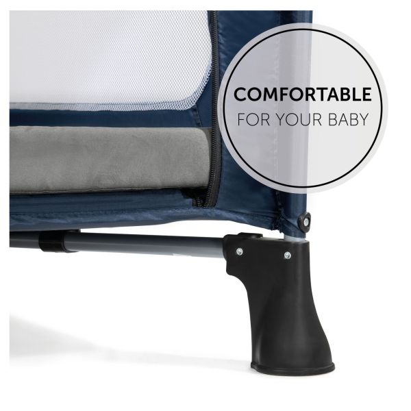 Lit parapluie 3 en 1 Play N Relax center Dark-Blue + Matelas additionnel
