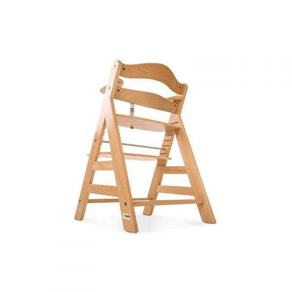 Pack Chaise haute évolutive Alpha+ Naturelle + Coussin Deluxe Noir