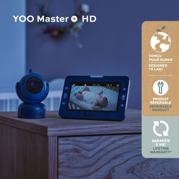 Babyphone vidéo Yoo Master+ HD avec caméra additionnelle