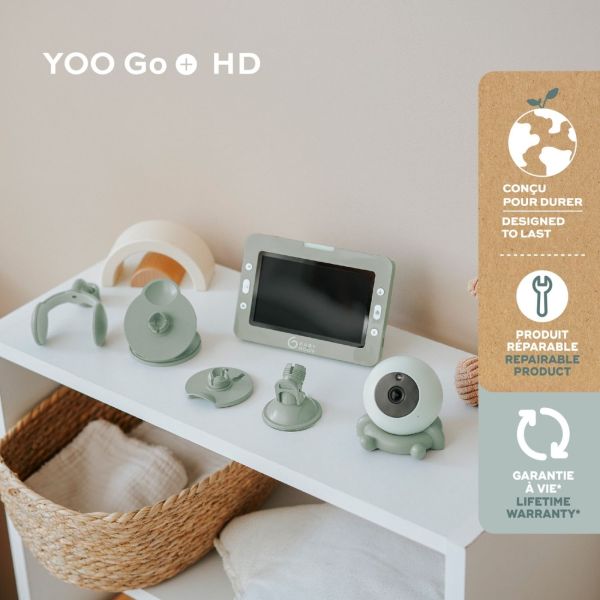 Babyphone vidéo Yoo Go+ HD avec caméra additionnelle