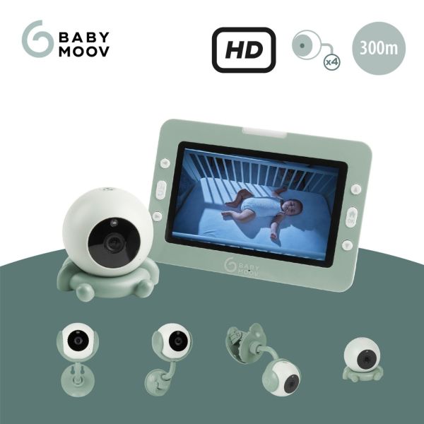 Babyphone vidéo Yoo Go+ HD avec caméra additionnelle
