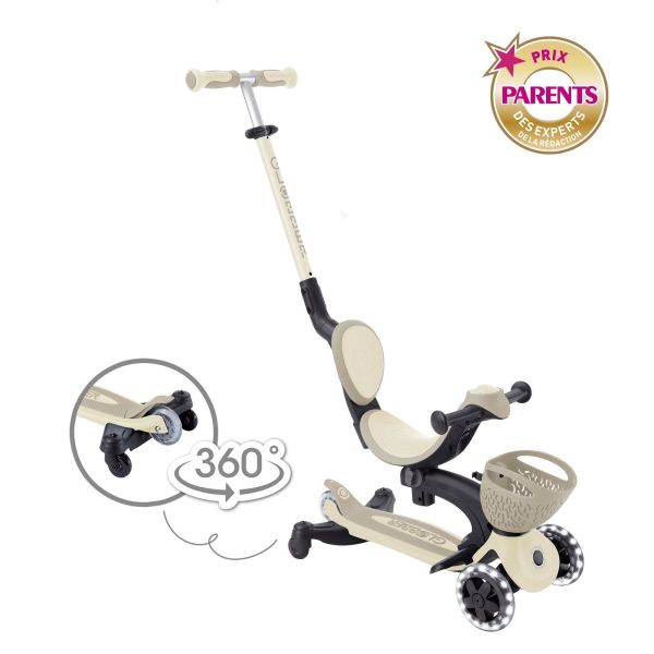 Pack Trottinette évolutive Go Up 360° + casque XXS/XS - Sable
