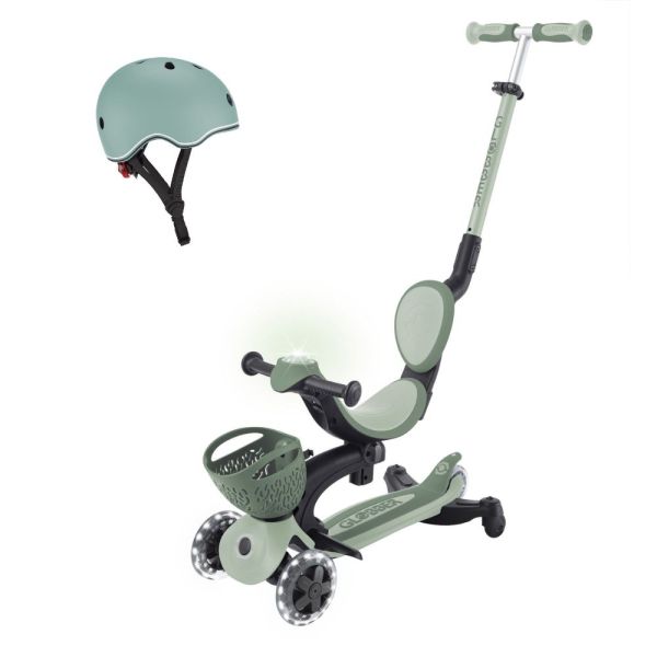 Pack Trottinette évolutive Go Up 360° + casque XXS/XS - Sauge