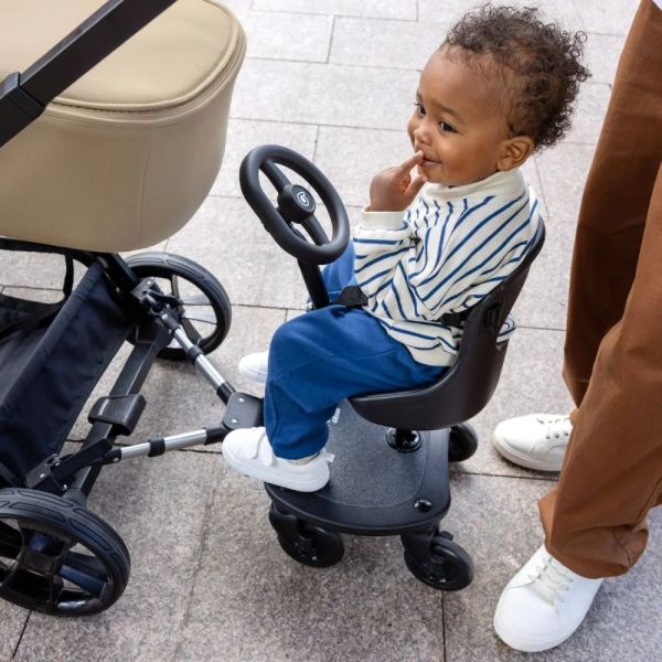 Planche à roulettes poussette et siège universelle 4ride