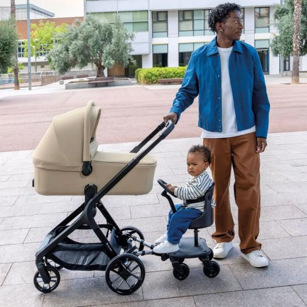 Planche à roulettes poussette et siège universelle 4ride