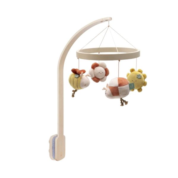 Pack support mobile bébé bois + mobile d’éveil bébé Pretty Picnic