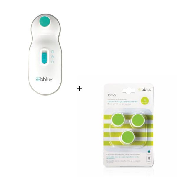 Lime à ongles électrique Trimö et lot de 3 disques de rechange