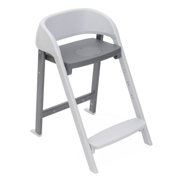 Chaise haute Crescendo Up 2 en 1Steel Cloud Re_Lux avec siège de naissance