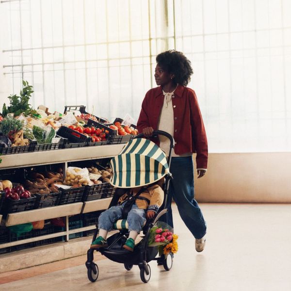 Kit d'été poussette YOYO 3 avec ombrelle, assise pack 6+ et sac tote bag Monaco - Edition limitée Riviera