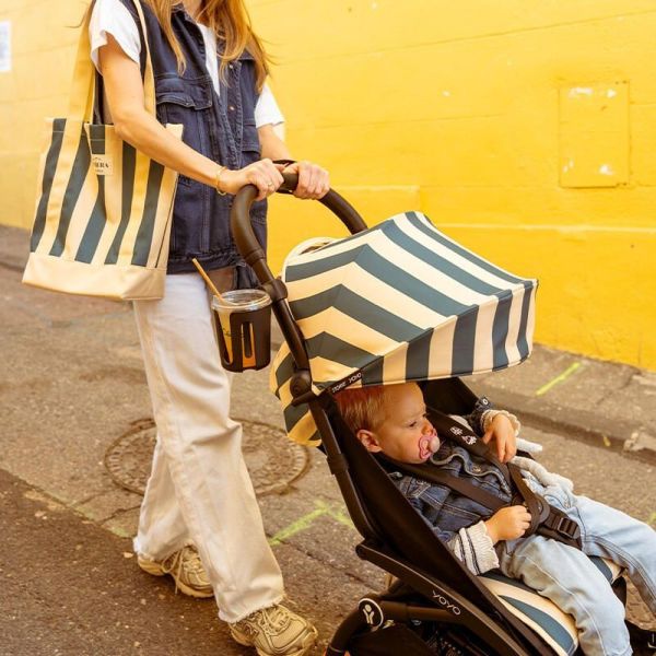 Kit d'été poussette YOYO 3 avec ombrelle, assise pack 6+ et sac tote bag Monaco - Edition limitée Riviera
