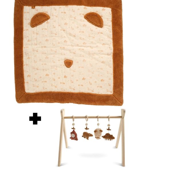 Tapis de parc et arche d'éveil  avec jouets Orsino