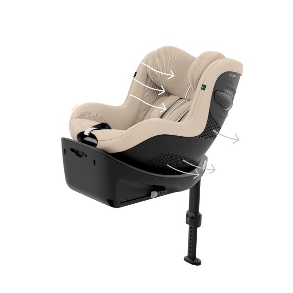 Siège auto Sirona G3 i-Size rotatif Tissu Plus Almond Beige