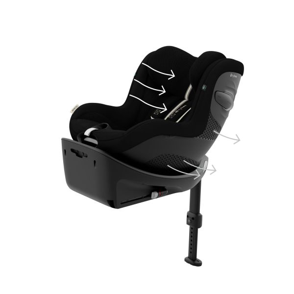 Siège auto Sirona G3 i-Size rotatif Tissu Plus Moon Black