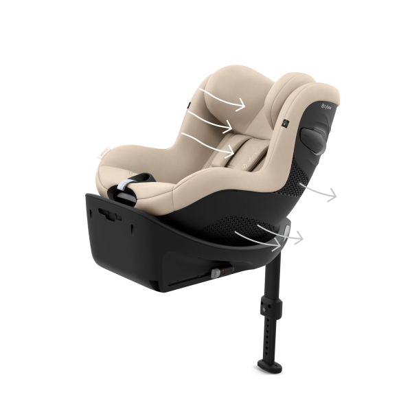 Siège auto Sirona G3 i-Size rotatif Almond Beige