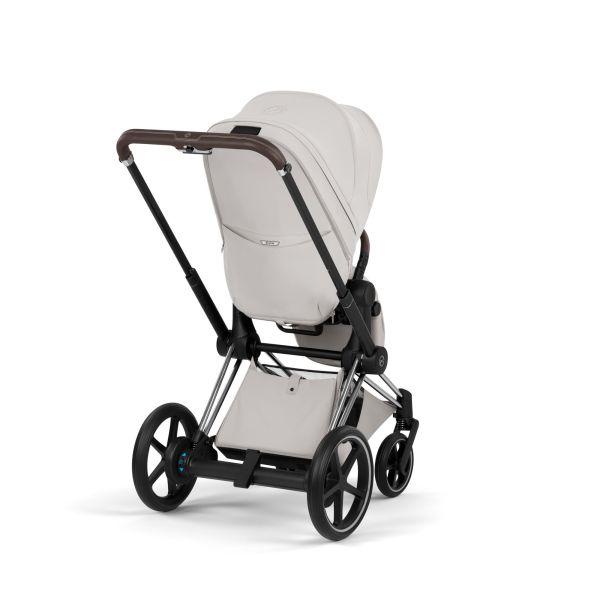 Poussette électrique e-Priam 3 City Grey châssis Chrome