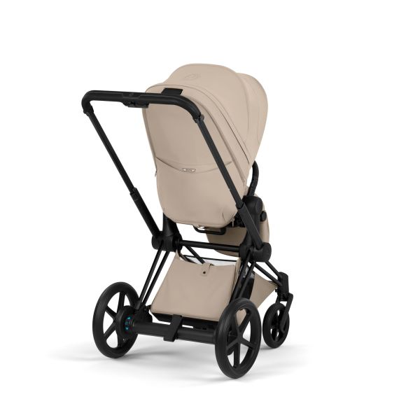 Poussette électrique e-Priam 3 Cozy Beige châssis Matt Black