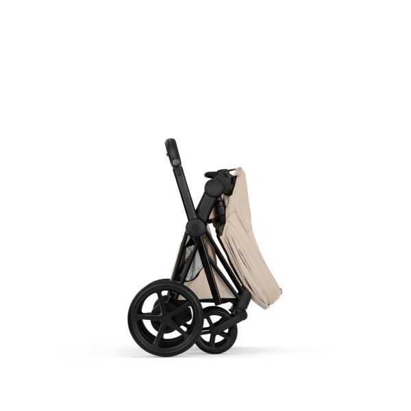 Poussette électrique e-Priam 3 Cozy Beige châssis Matt Black