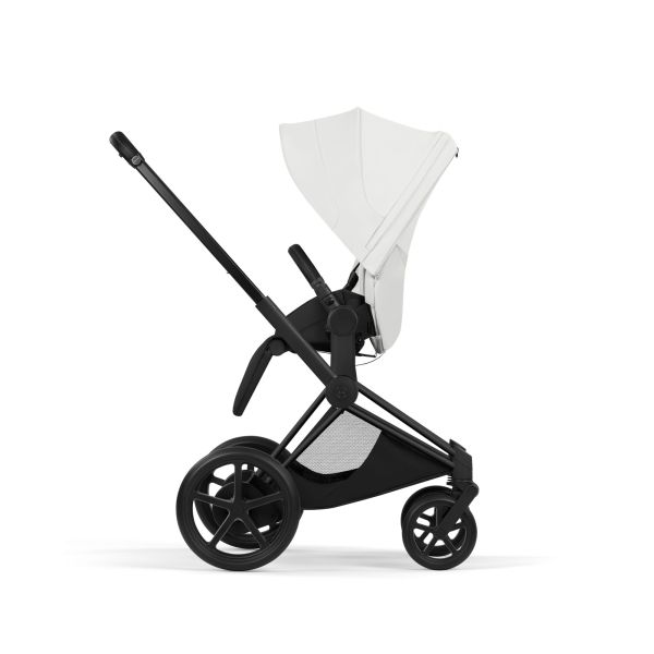 Poussette électrique e-Priam 3 Off White châssis Matt Black