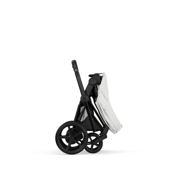 Poussette électrique e-Priam 3 Off White châssis Matt Black