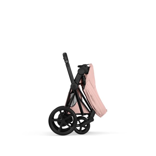 Poussette électrique e-Priam 3 Peach Pink châssis Matt Black