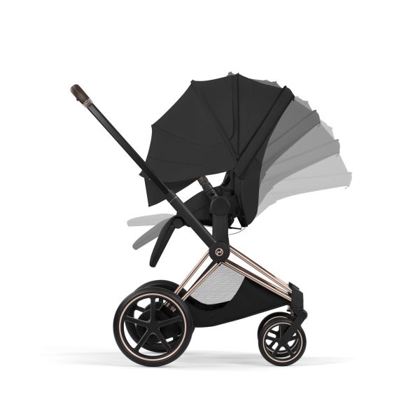 Poussette électrique e-Priam 3 Sepia Black châssis Matt Black