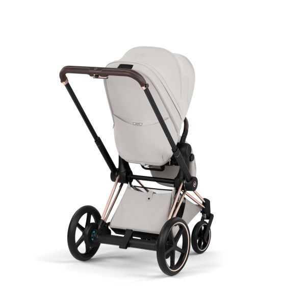 Poussette électrique e-Priam 3 City Grey châssis Rosegold