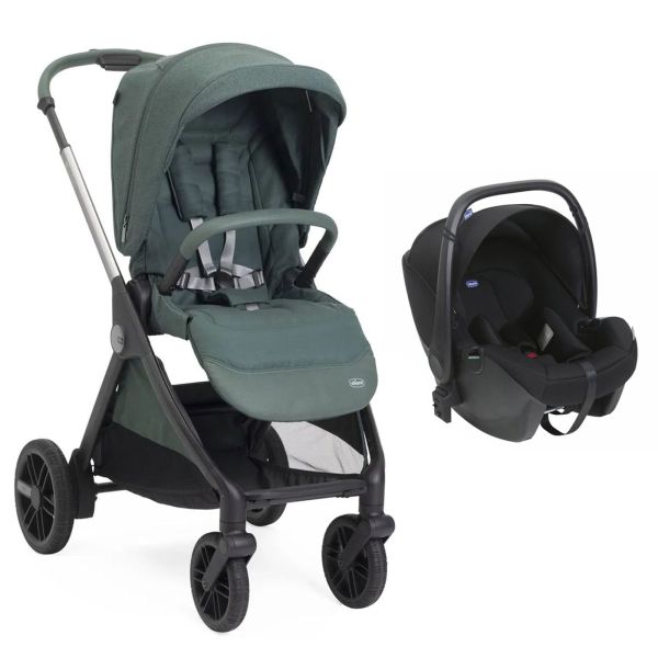 Poussette duo Belllagio 2 Fir Tree + Siège auto Kory Essential