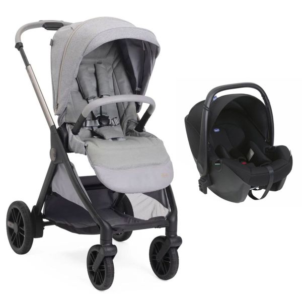 Poussette duo Belllagio 2 Lunar Rock + Siège auto Kory Essential
