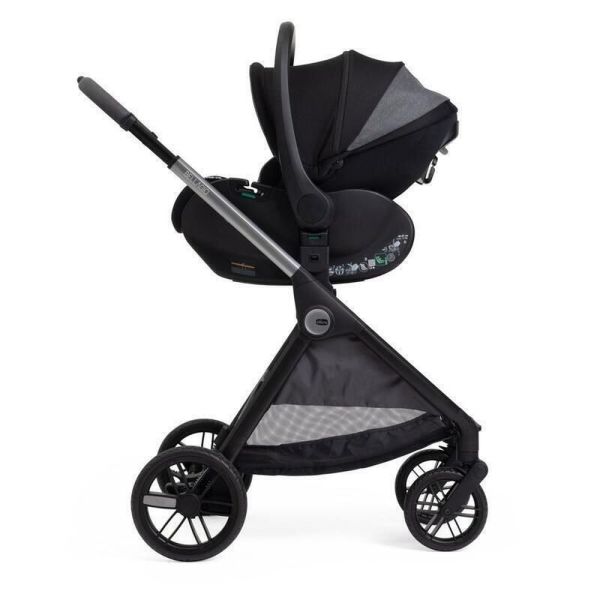 Poussette Trio Bellagio 2 + First Seat Recline + Nacelle Flexi + Fullseat 360 avec base Black Satin