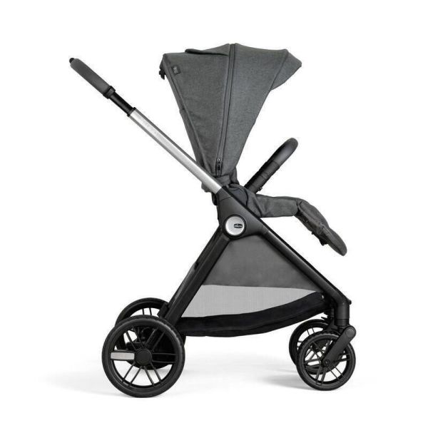 Poussette Trio Bellagio 2 + First Seat Recline + Nacelle Flexi + Fullseat 360 avec base Black Satin